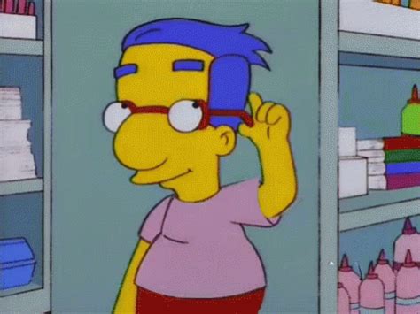 milhouse simpsons|milhouse simpsons without glasses.